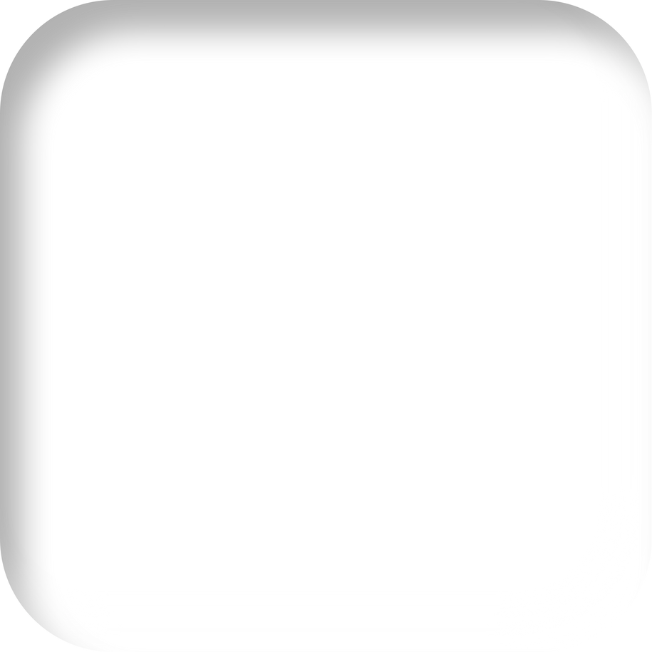 Neumorphic square shape, rounded button, Minimal button with light and shadows.